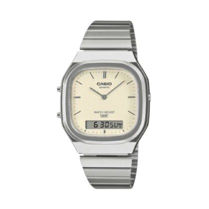 Casio Vintage AQ-240E-7A2 Adjustable Clasp Stainless Steel Unisex Watch
